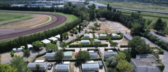 Vue drone du camping de Cavaillon