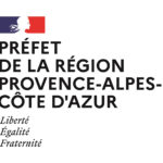 Logo du Préfet de ka Région Provence Alpes Côte d'Azur surmonté de la Marianne bleue blanc rouge et de Liberté Egalité Fraternité - Agrandir l'image, fenêtre modale