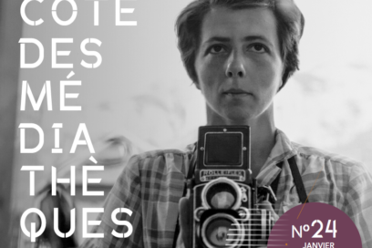 Vivian Maier illustre la couverturede la programmation culturelle des médiathèques LMV pour la période janvier à mars 2024 - Agrandir l'image, fenêtre modale
