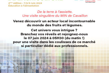 Visite guidée du MIN de Cavaillon le vendredi 7 juin 2024 à 5h30 du matin