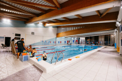 Plan large du grand bassin de la piscine Alphonse Roudière - Agrandir l'image, fenêtre modale