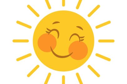 Dessin d'un soleil qui sourit - Agrandir l'image, fenêtre modale